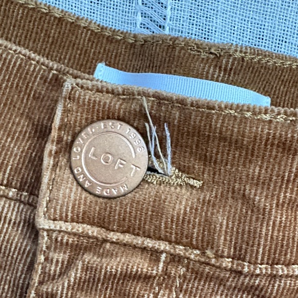 LOFT NWOT High Rise Skinny Cognac Corduroy Pants - Picture 12 of 14